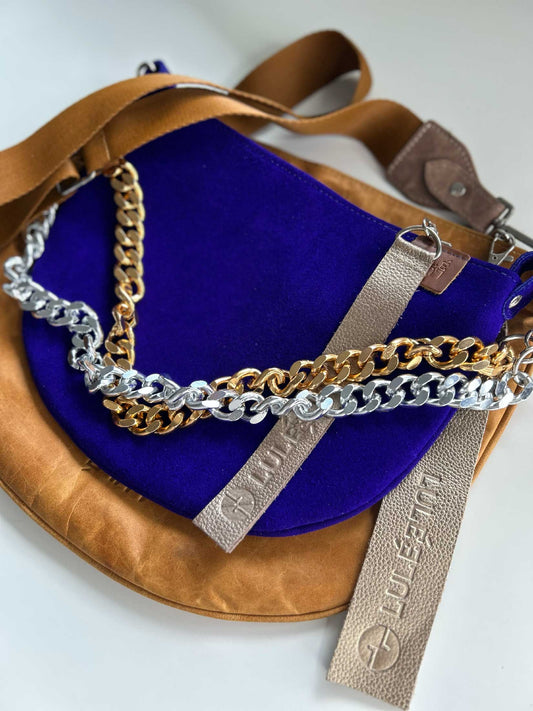 Dúo Bag Miel y Azul Violeta