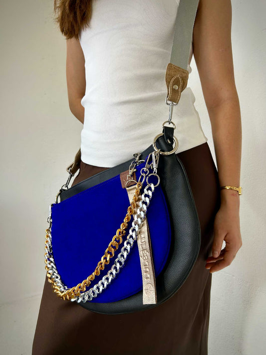 Dúo Bag Negro y Azul Violeta