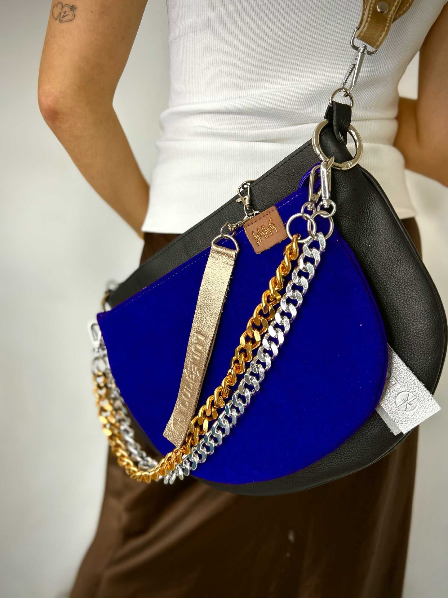 Dúo Bag Negro y Azul Violeta