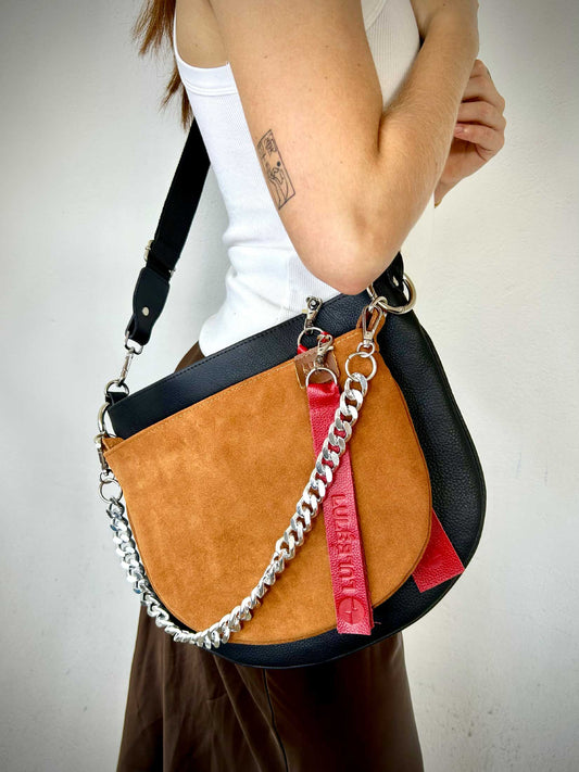 Dúo Bag Negro y Caramelo