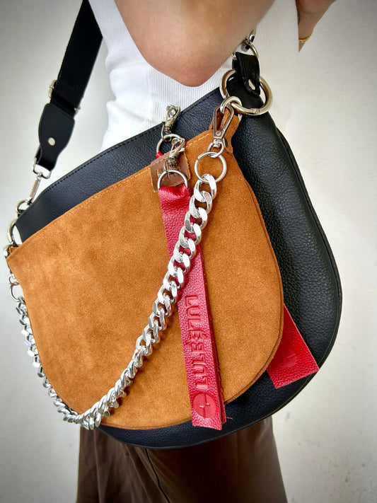 Dúo Bag Negro y Caramelo