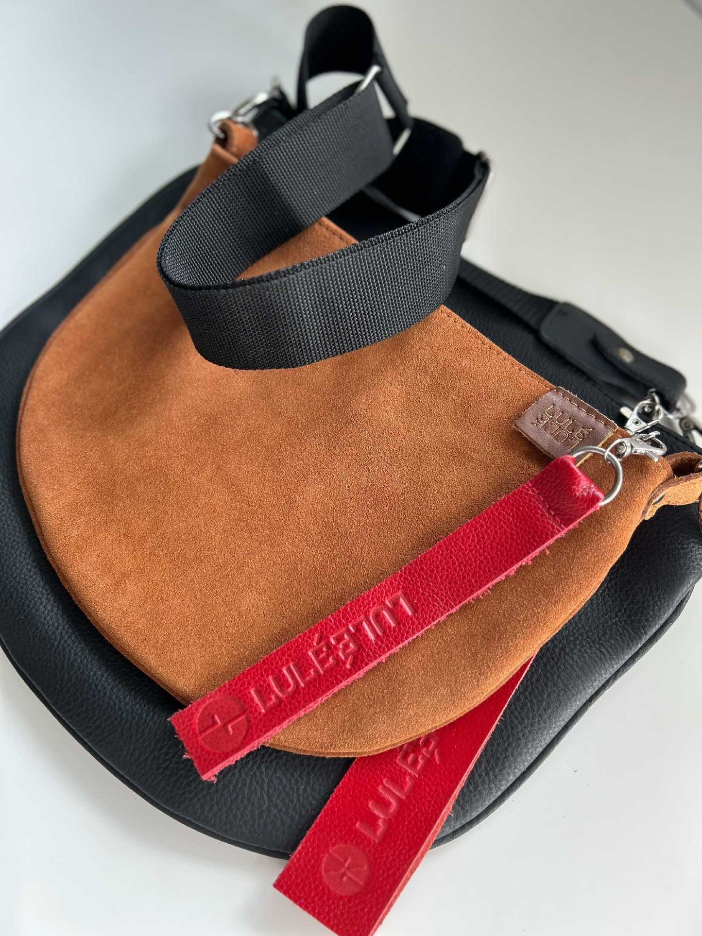 Dúo Bag Negro y Caramelo