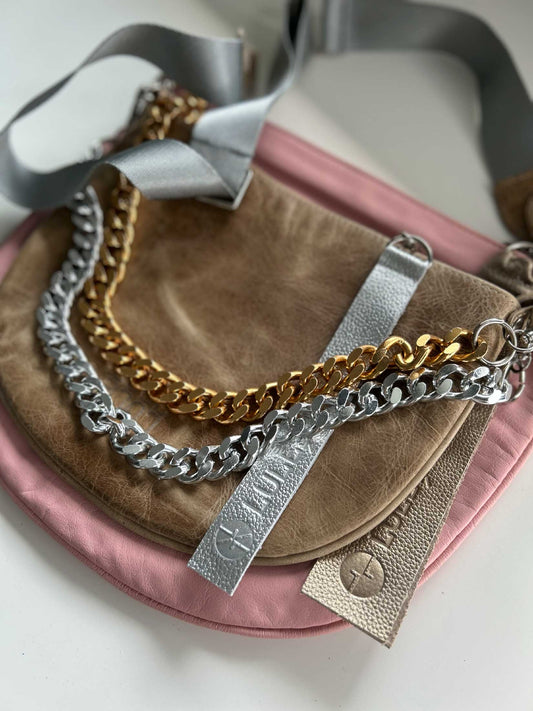 Dúo Bag Taupe y Rosa