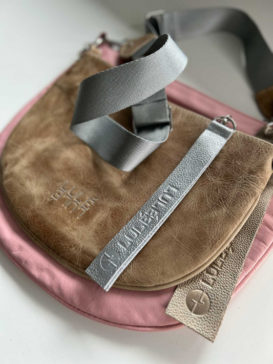 Dúo Bag Taupe y Rosa