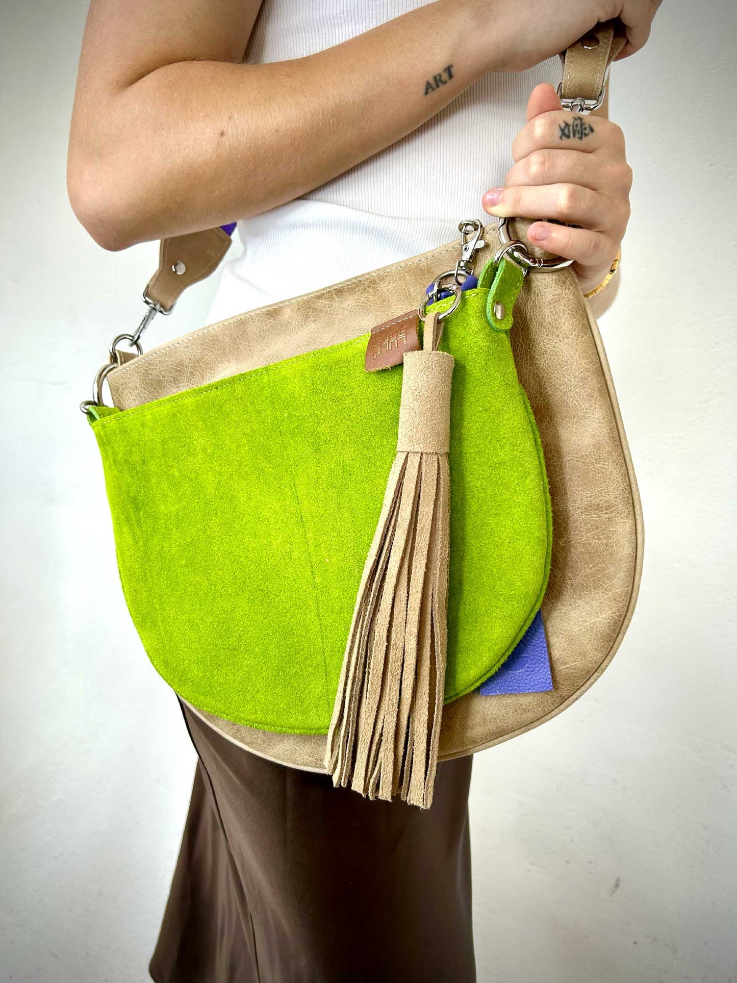 Dúo Bag Taupe y Verde