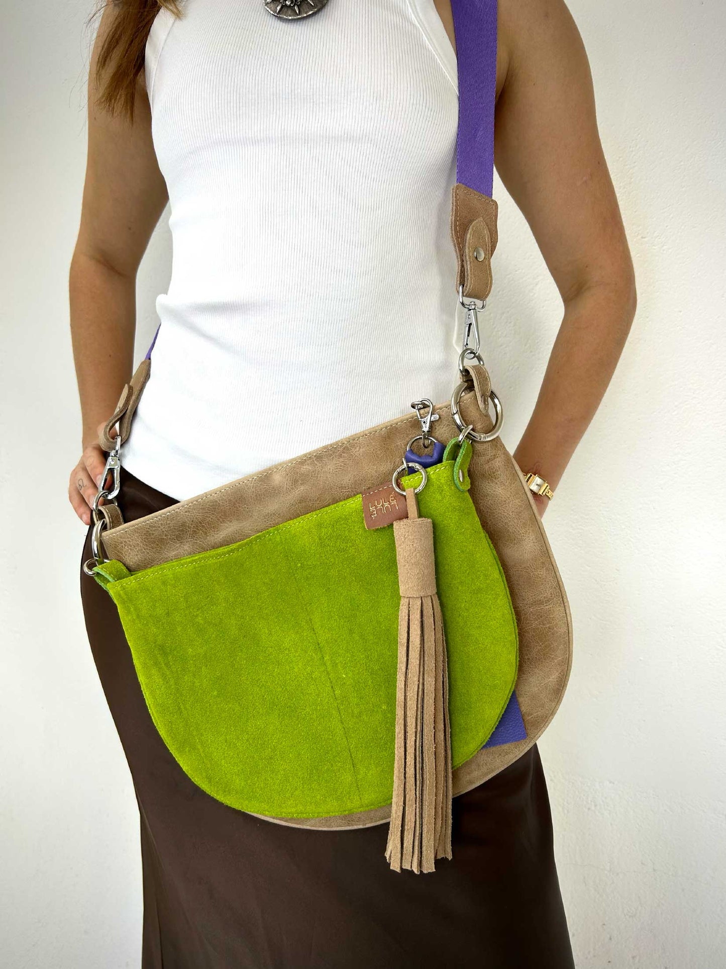 Dúo Bag Taupe y Verde