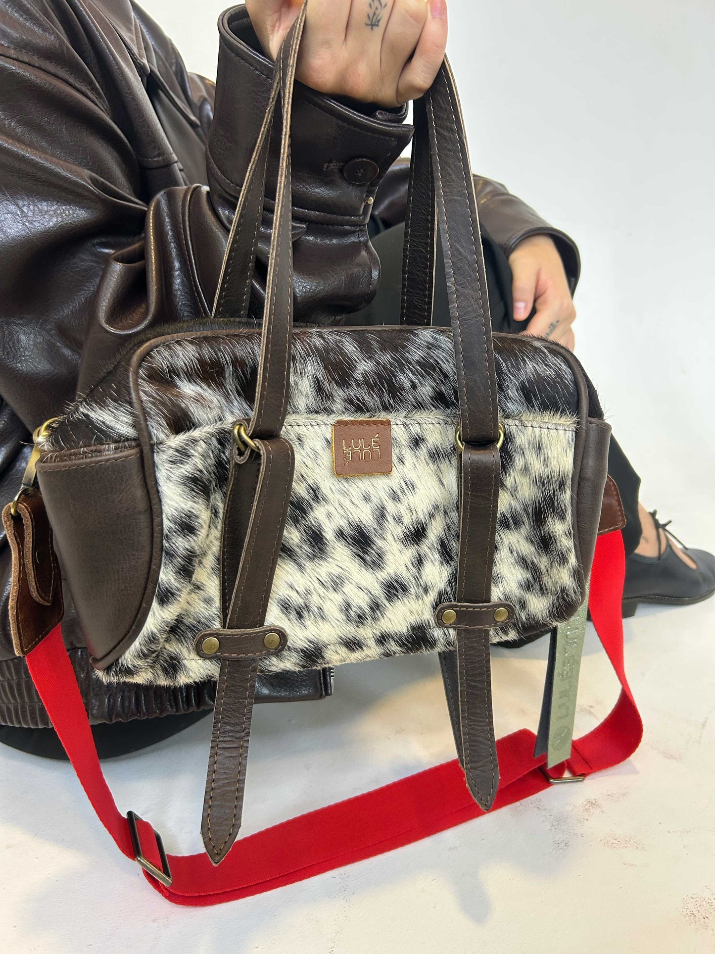 Lulé Bag Pinta Cow Print