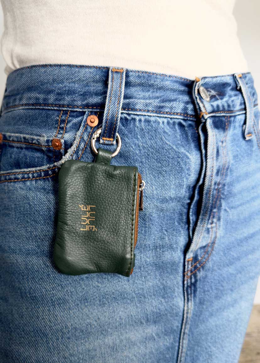 Monedera Lulé Verde Oscuro