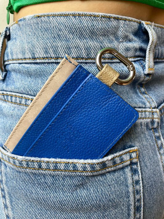 Mini Wallet Azul Rey