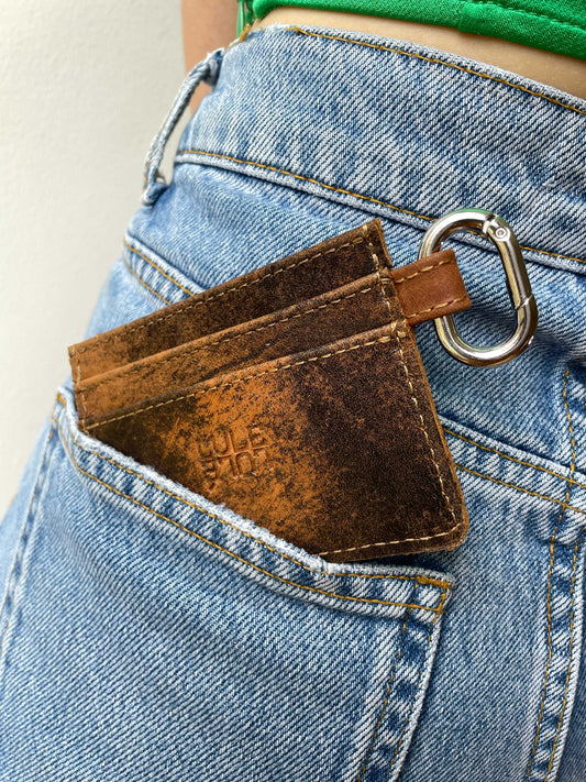 Mini Wallet Negro Jaspeado