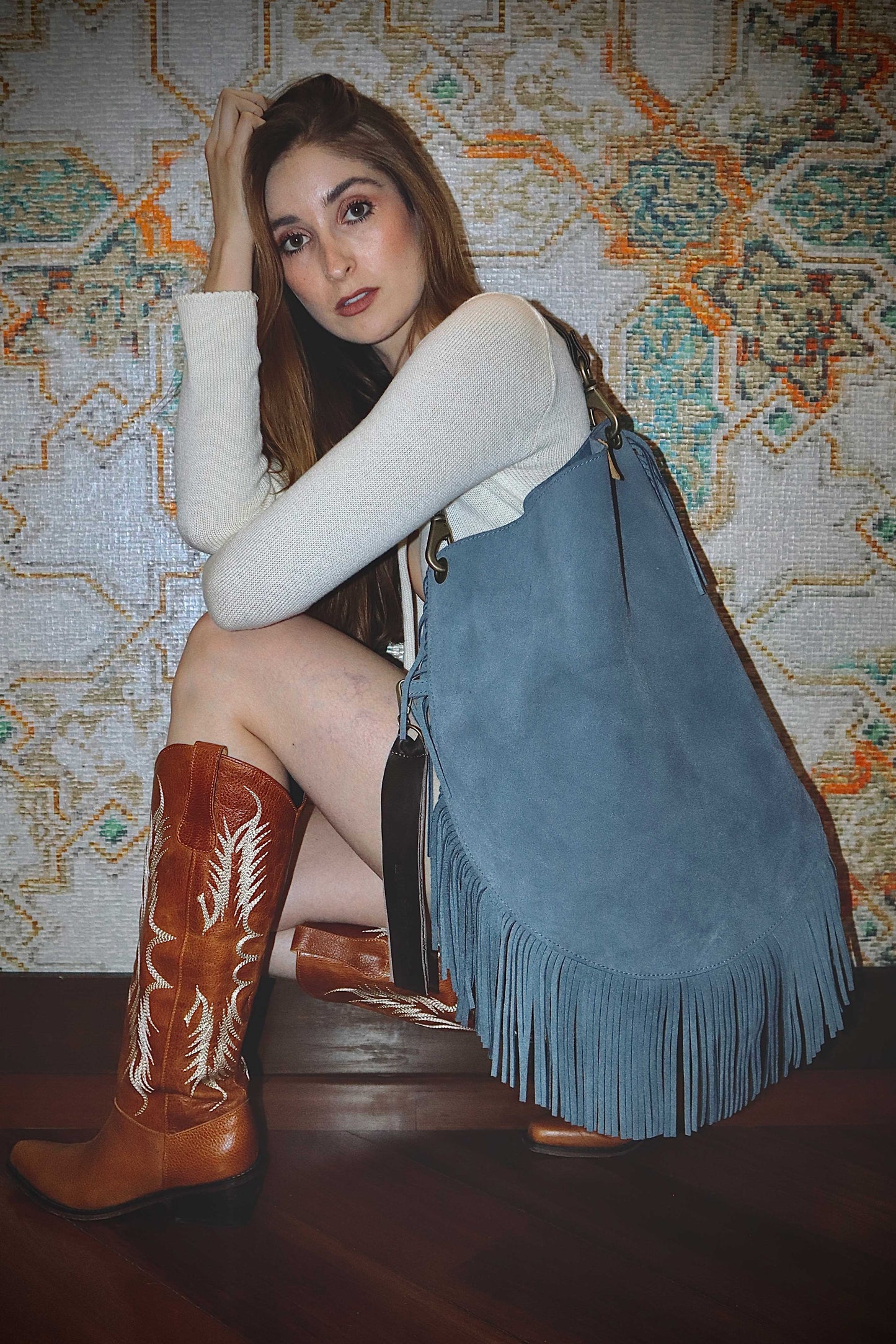 Nativa Bag Strap Gris Azul