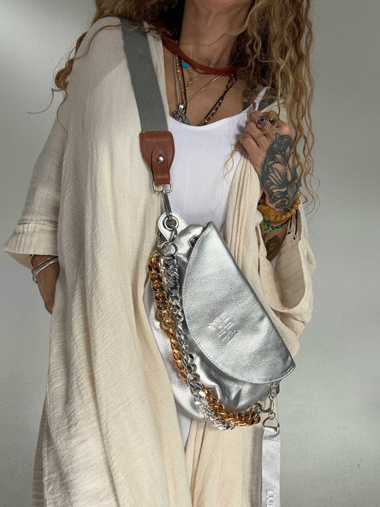 Reptilia Bag Plateada