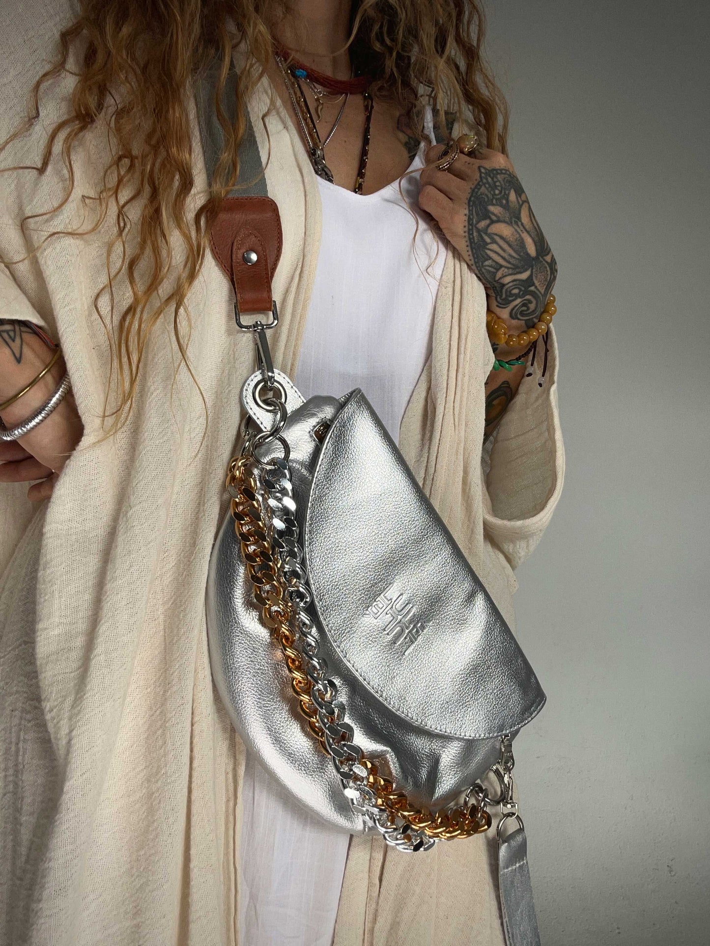 Reptilia Bag Plateada