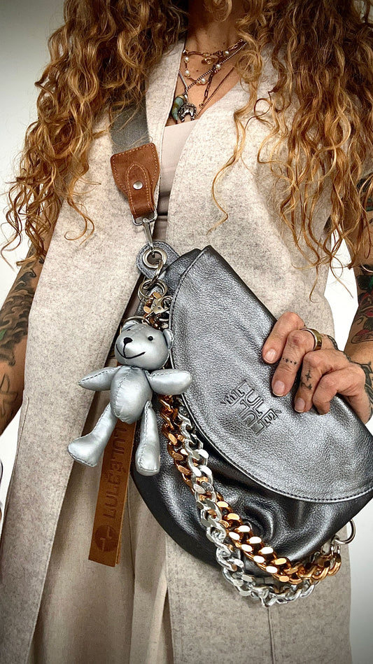 Reptilia Bag Plata Noche