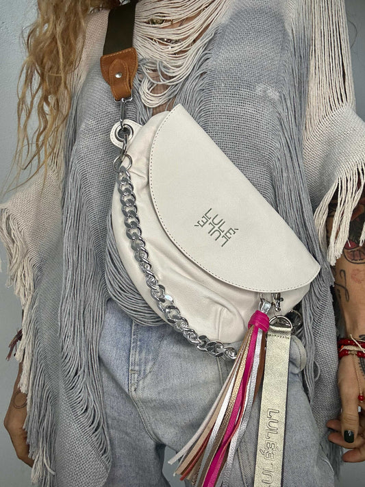 Reptilia Bag Off White / Vainilla