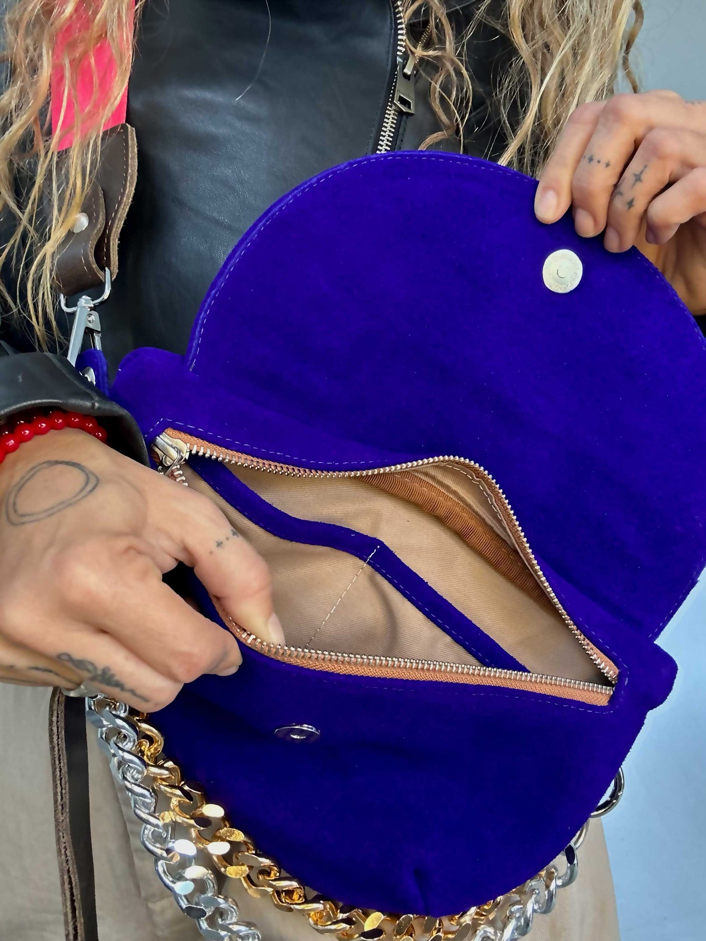 Reptilia Bag Azul Violeta