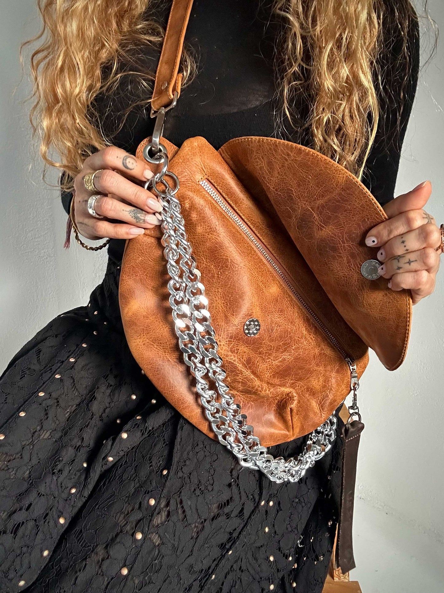 Reptilia Bag XL Caramelo