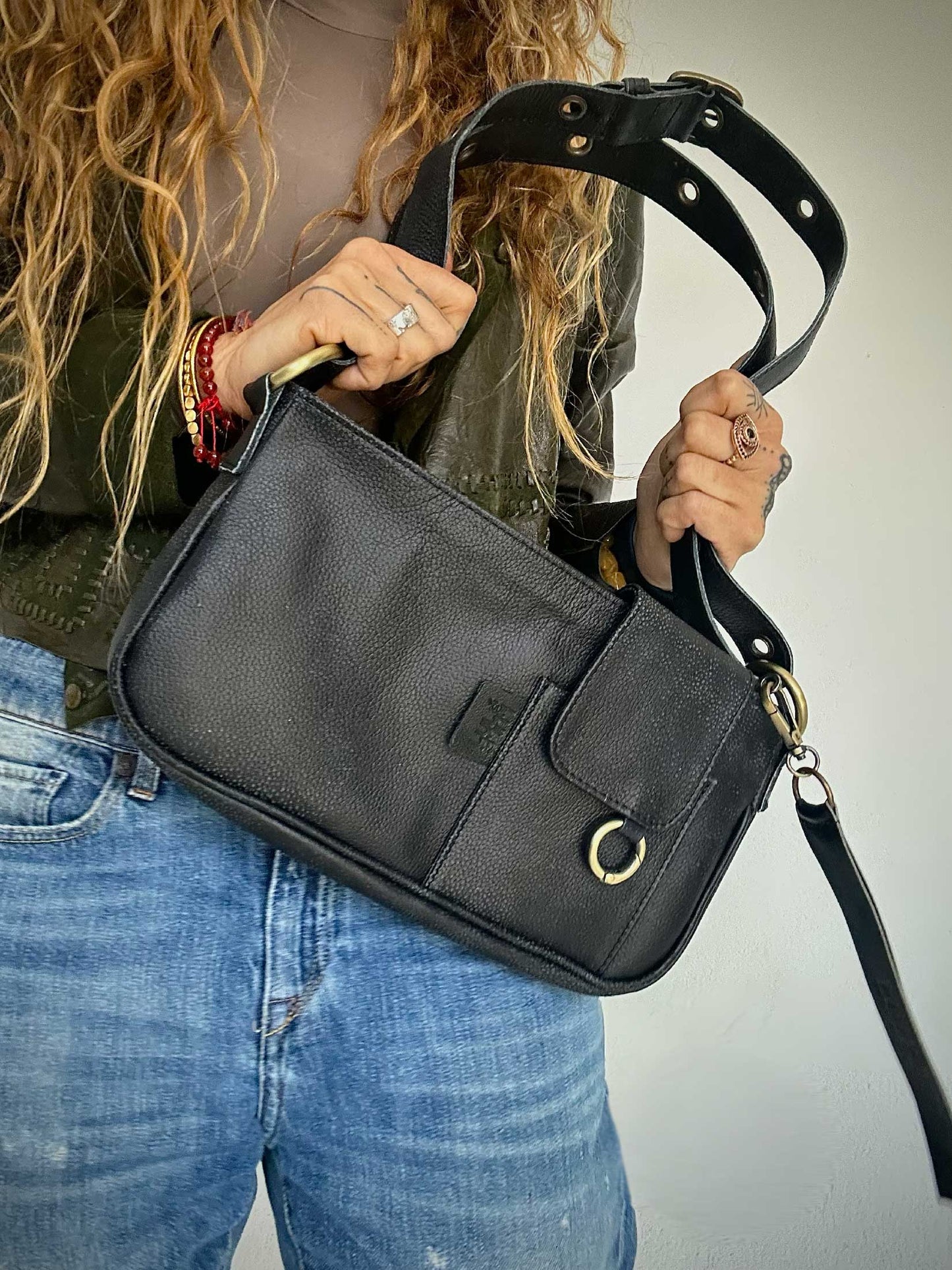 La Roma Bag Mini Negra