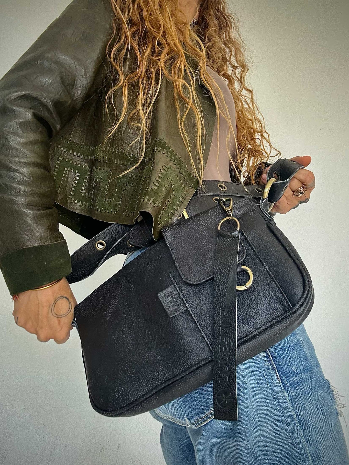 La Roma Bag Mini Negra