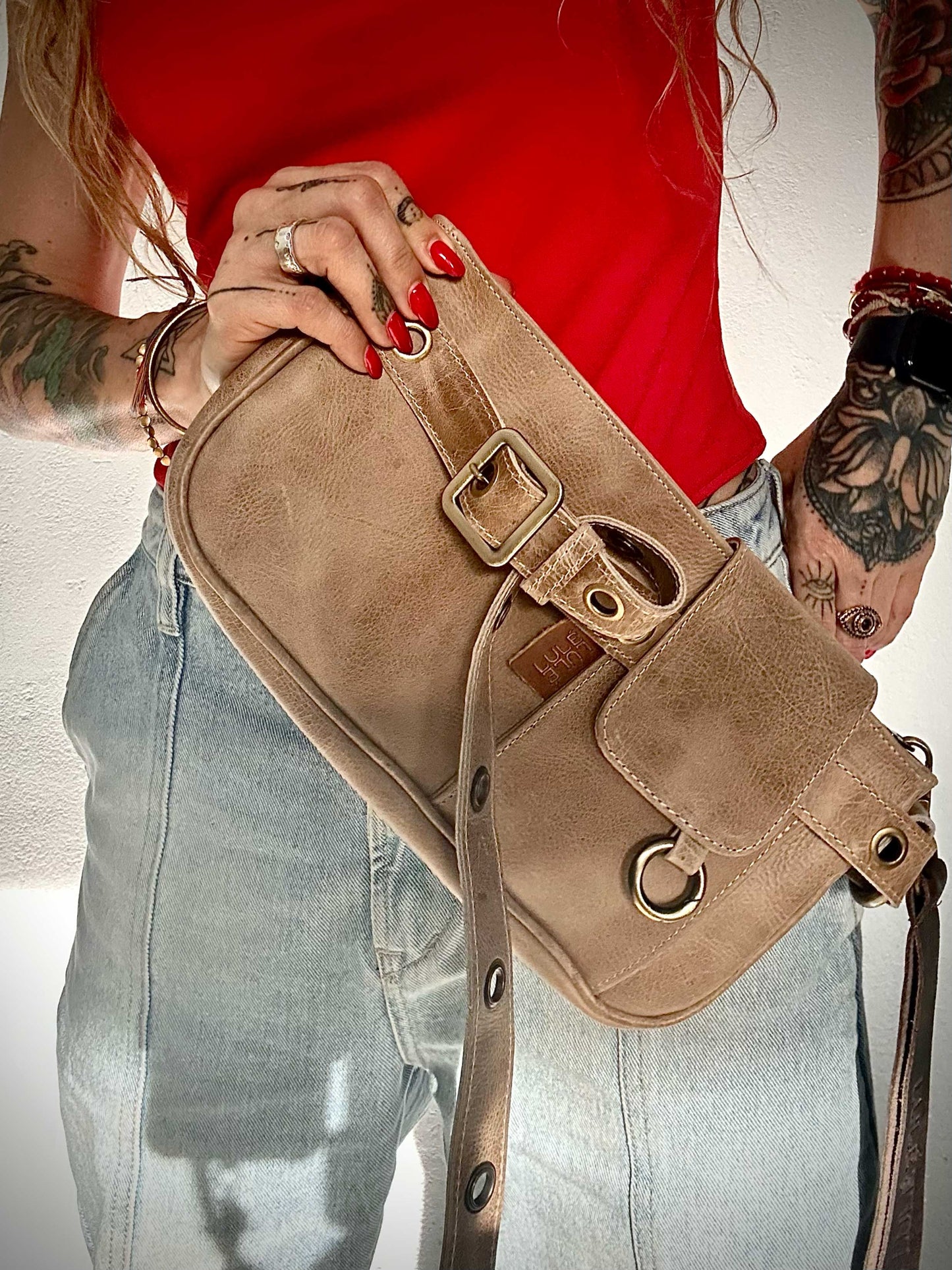La Roma Bag Mini Taupe