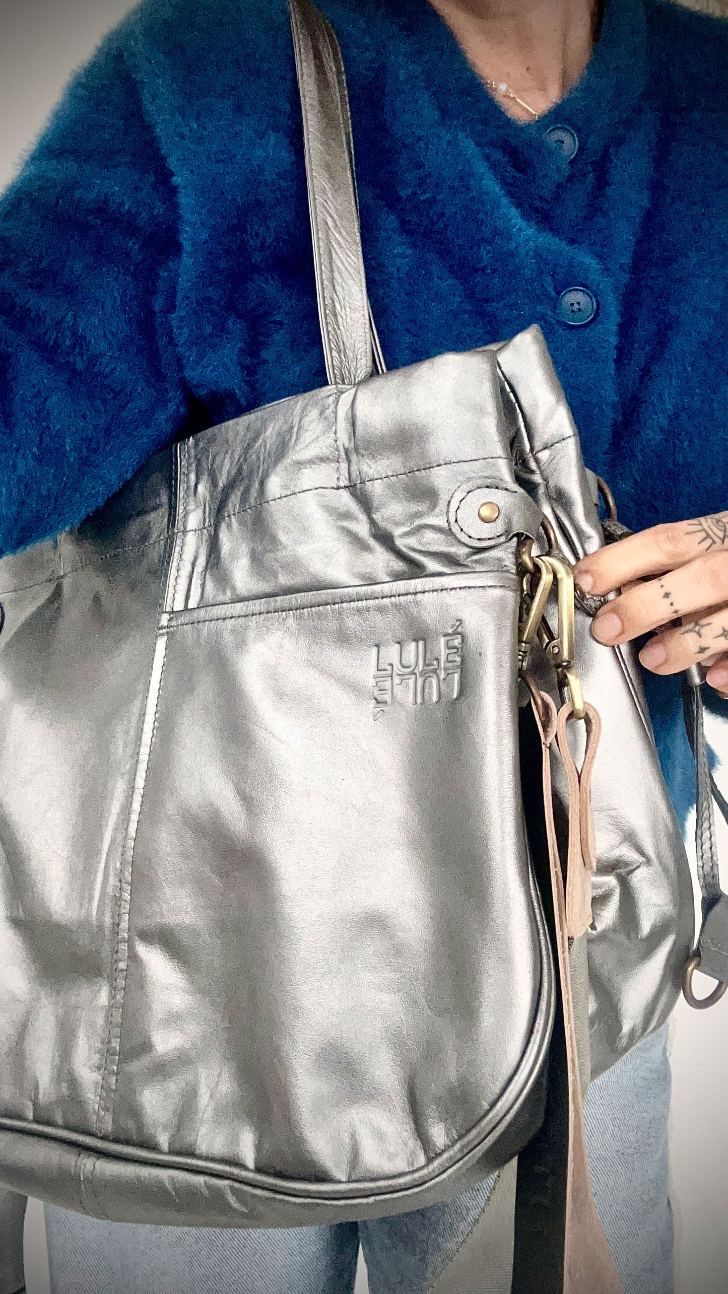 Mary Bag Ultraliviano Plata Noche