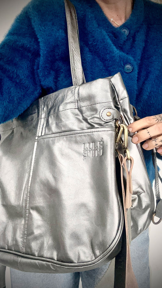 Mary Bag Ultraliviano Plata Noche