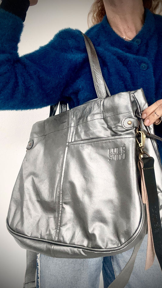 Mary Bag Ultraliviano Plata Noche