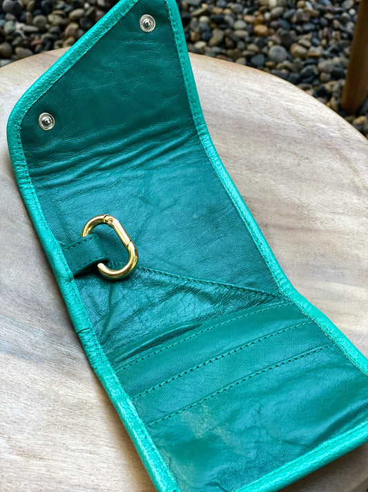 Small Lulé Wallet Emerald