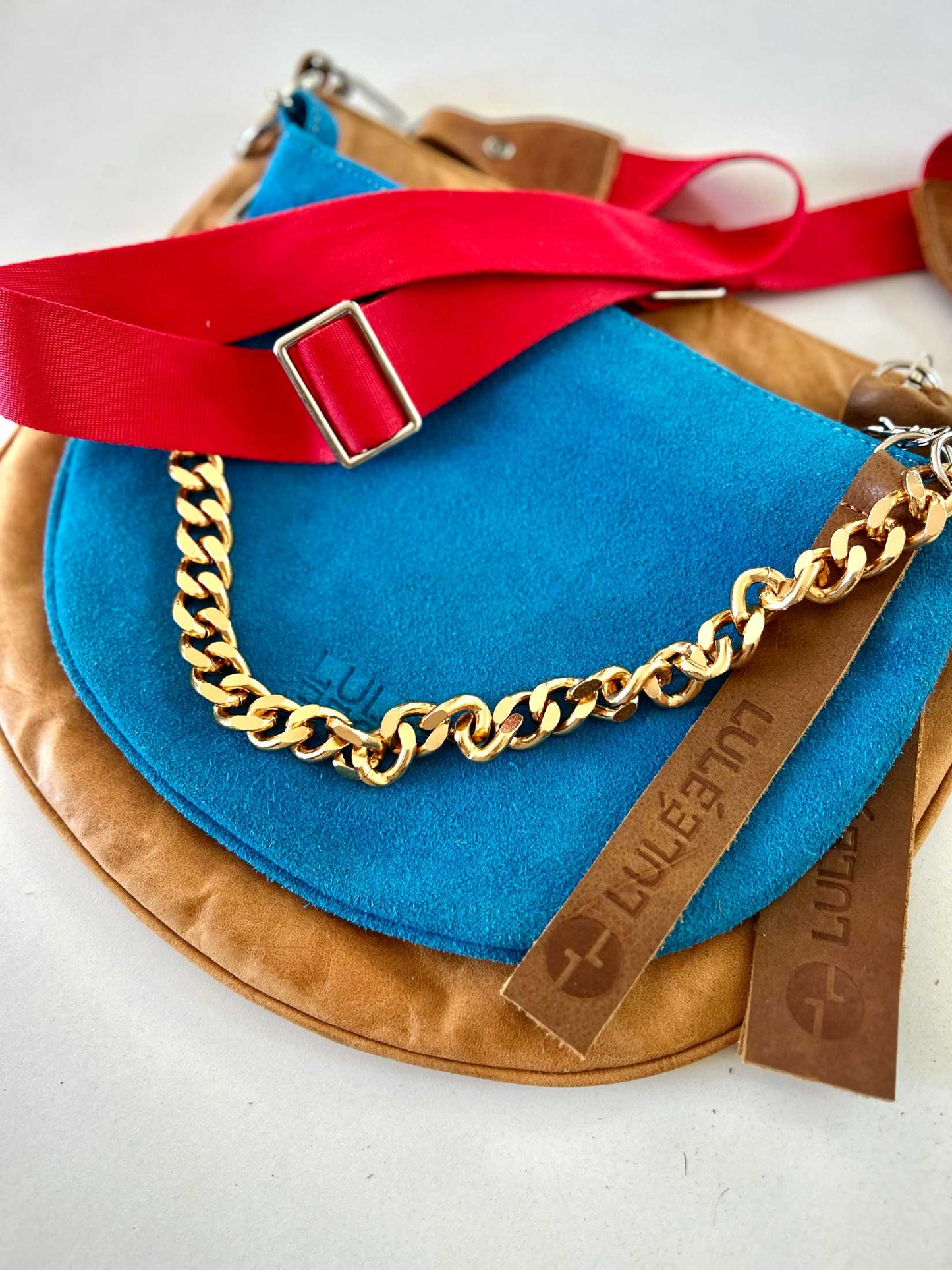 Dúo Bag Miel Turquesa