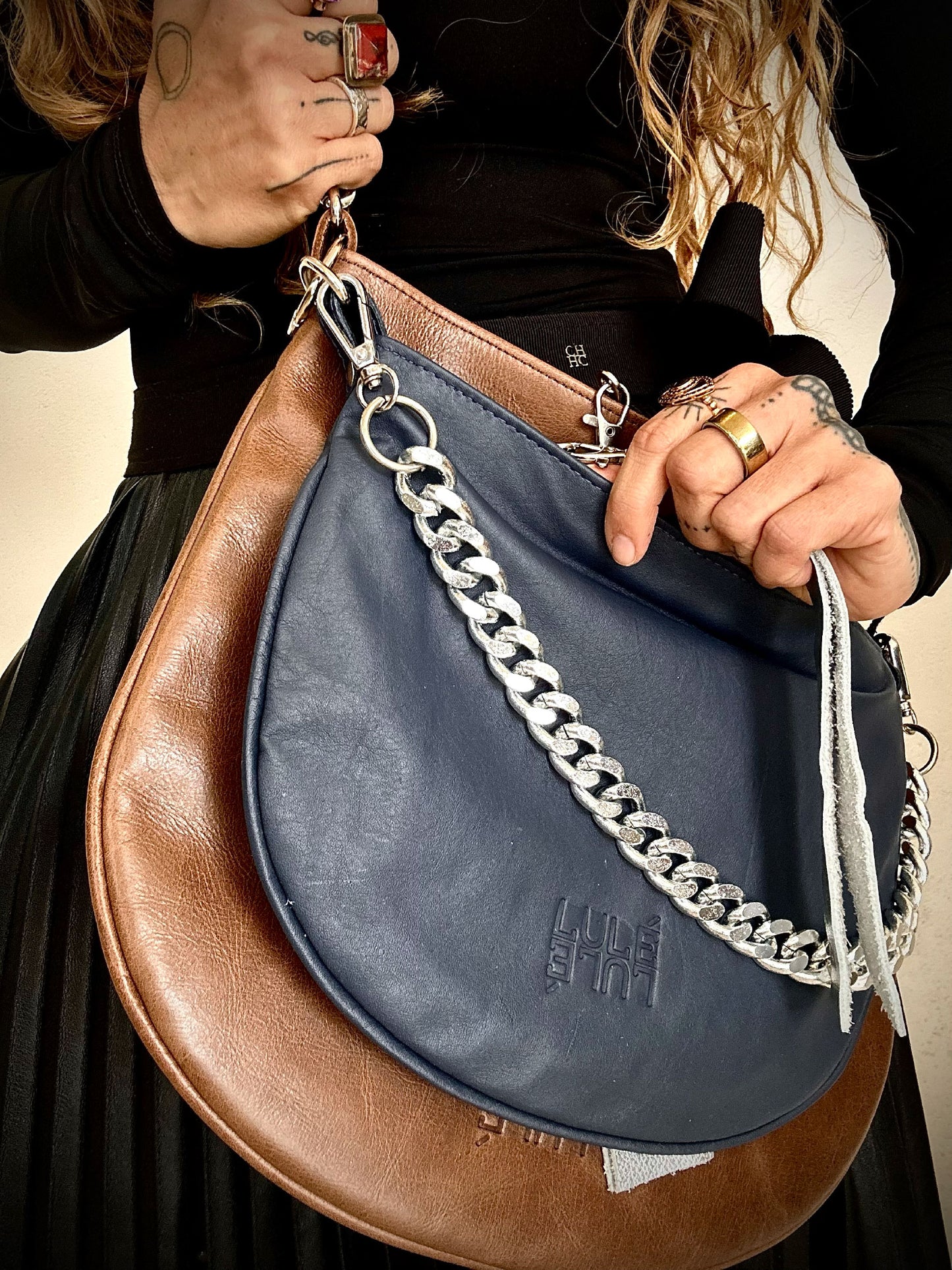 Dúo Bag Marrón y Azul