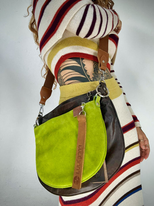 Dúo Bag Chocolate y verde