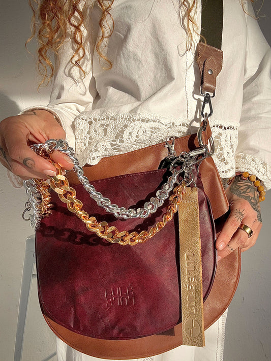 Dúo Bag Miel y Vinotinto