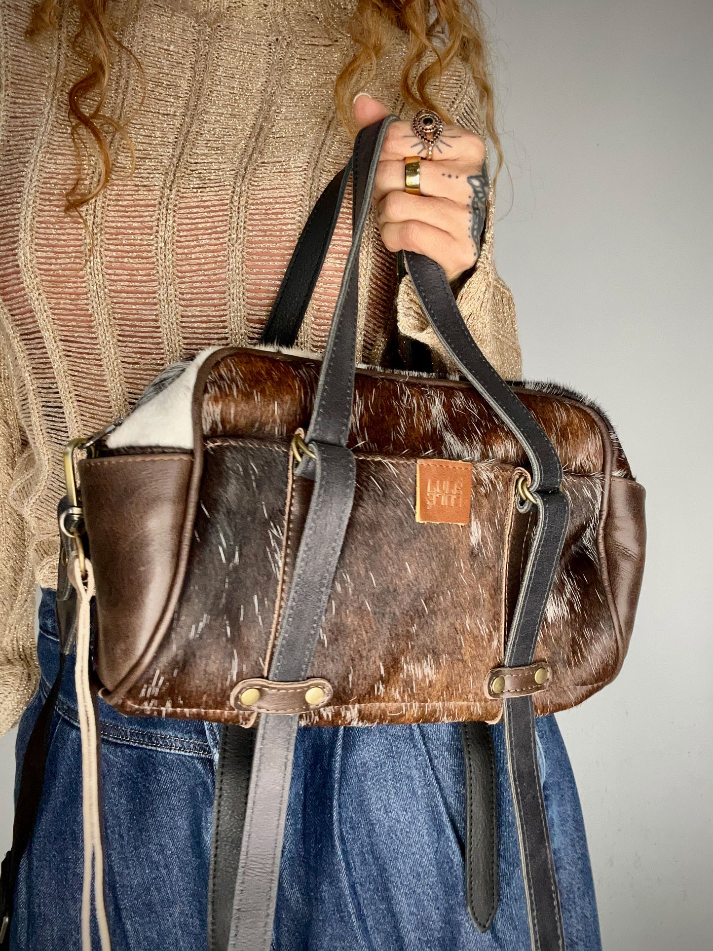 Lulé Bag Manchas Café Pequeña