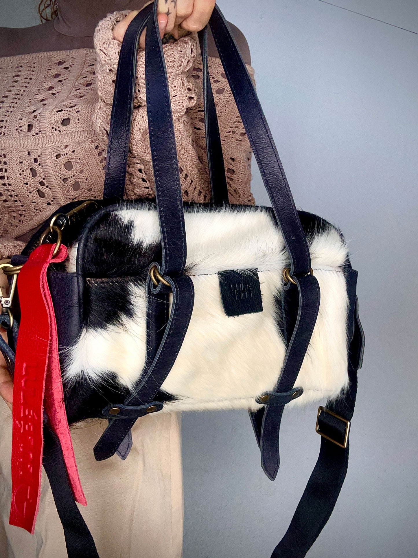 Lulé Bag Manchas negras pequeña
