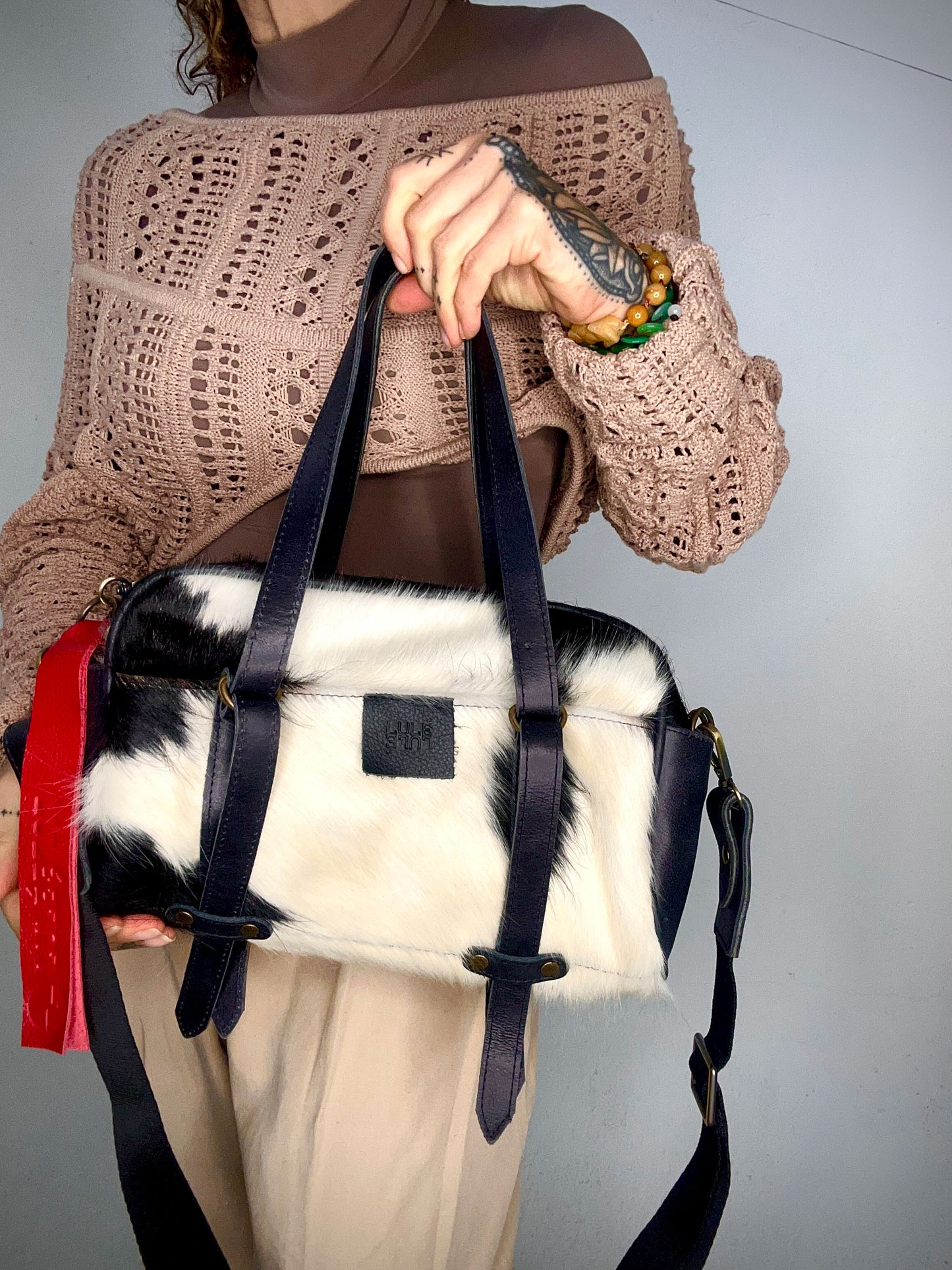 Lulé Bag Manchas negras pequeña