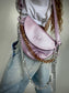 Reptilia Bag Lila Metalizada