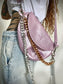 Reptilia Bag Lila Metalizada