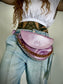 Reptilia Bag Lila Metalizada